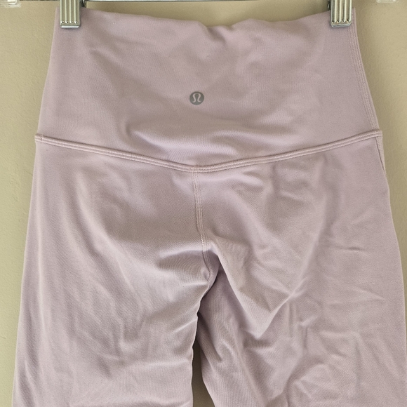Lululemon High Waisted Blush Pink Leggings size 4 Tall Wunder Under - Picture 3 of 6
